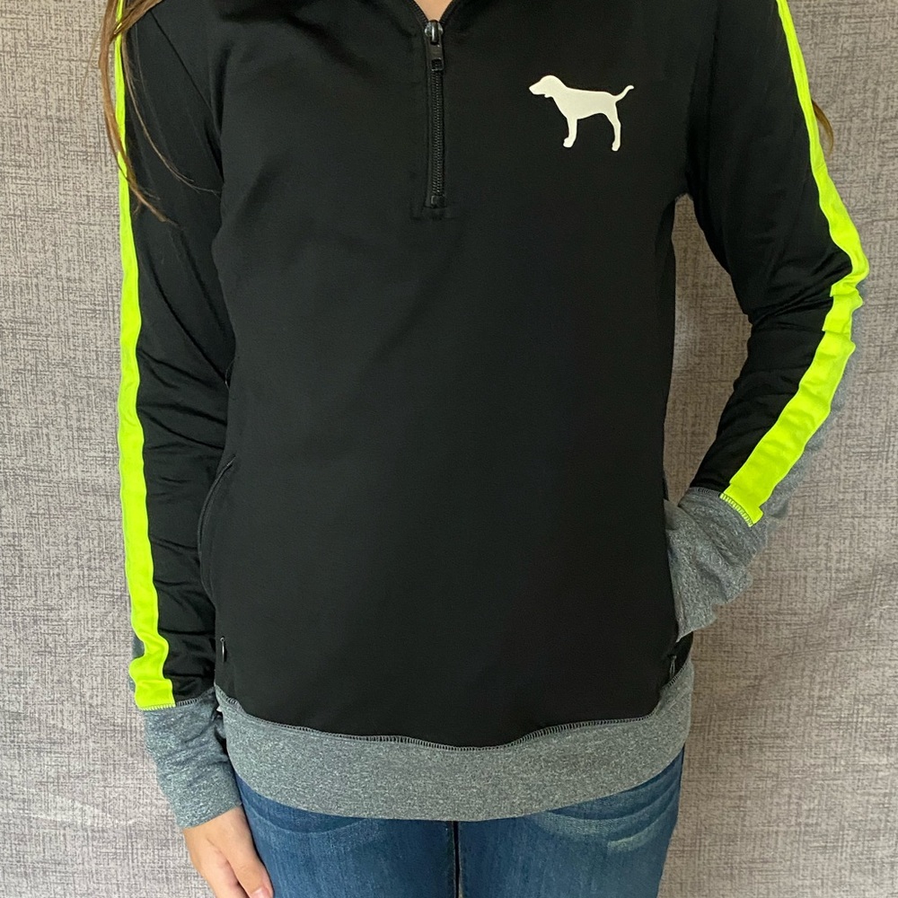 PINK quarter zip jacket size small